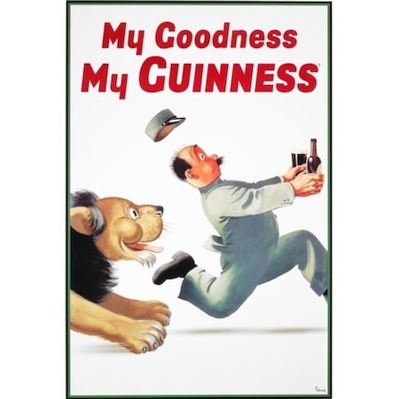 Poster Import XPE160222 My Goodness My Guinness Vintage Ad Poster Print; 24 X 36